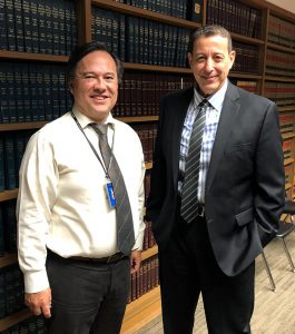 Snorri Ogata, CIO of the L.A Superior Court & Erez Bustan, CEO American LegalNet. 